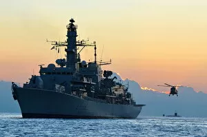 Images Dated 2nd December 2012: HMS Monmouth with HMS Trenchant
