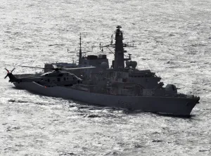 HMS Richmond with Dutch NH-90 Helicopter HMS Richmond with Dutch NH-90 Helicopter