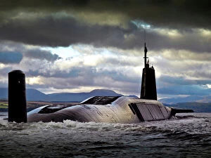 Navy Gallery: Image of HMS Vengeance returning to HMNB Clyde, after completing Operational Sea Training