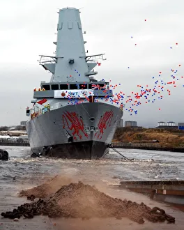 The Launch of Type 45 Destroyer HMS Daring The Launch of Type 45 Destroyer HMS Daring