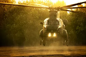 Pictured is an RAF Odiham Chinook helicopter load training during EX AGILE SPEAR 15 Pictured is an RAF Odiham Chinook helicopter load training during EX AGILE SPEAR 15
