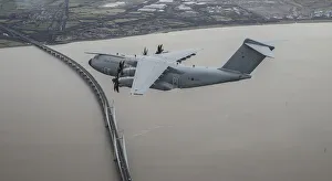 RAF A400M Atlas City of Bristol Over the Severn Bridge RAF A400M Atlas City of Bristol Over the Severn Bridge