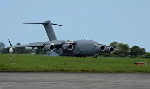 Images Dated 10th October 2013: RAF C17 Arriving in Sierra Leone on Humanitarian Mission