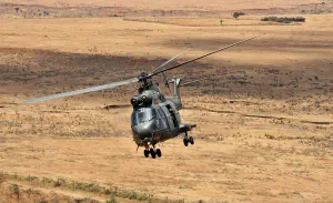 RAF Puma Helicopter on Exercise Askari Thunder in Kenya RAF Puma Helicopter on Exercise Askari Thunder in Kenya