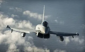 RAF Typhoon Aircraft During Exercise Capable Eagle RAF Typhoon Aircraft During Exercise Capable Eagle