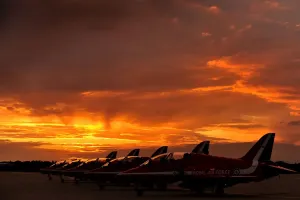 Red Arrows Hawk Jets Print