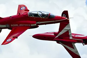 Images Dated 30th June 2012: Red Arrows Performing an Opposition Pass