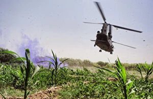 Herrick Gallery: A Royal Air Force Chinook Helicopter Leaves with a Casualty in Afghanistan