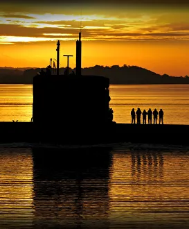 Royal Navy Submarine HMS Triumph Enters HMNB Clyde Royal Navy Submarine HMS Triumph Enters HMNB Clyde