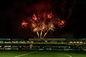 League One Gallery: Fireworks at Adams Park, 01 / 01 / 20