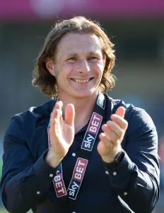 Gareth Ainsworth celebrates promotion Gareth Ainsworth celebrates promotion