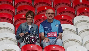 League One Gallery: Wycombe fans at Doncaster