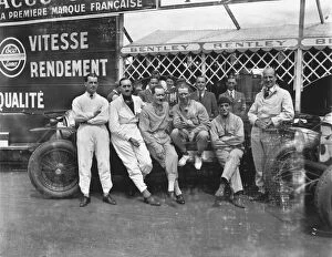 Images Dated 11th September 2012: 1927 Le Mans 24 hours - The Bentley Boys: The Bentley boys Frank Clement, Leslie Callingham