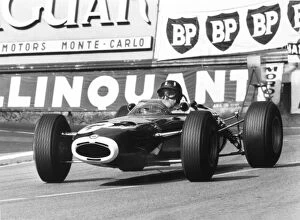 Images Dated 23rd August 2012: 1965 Monaco Grand Prix - Graham Hill: Graham Hill, BRM P261, 1st position, action