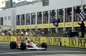 Images Dated 18th February 2003: 1988 Spanish Grand Prix, Jerez. Alain Prost (McLaren MP4 / 4-Honda)