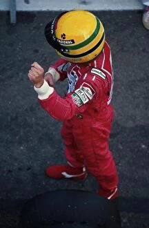 1991 Belgian Grand Prix. Spa-Francorchamps, Belgium.23-25 August 1991. Ayrton Senna (McLaren MP4/6 Honda) 1st position at La Source Hairpin, action. World Copyright: LAT Photographic Ref: 91 BEL 22
