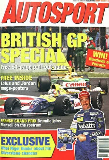 Images Dated 7th July 1992: 1992 Autosport Covers 1992