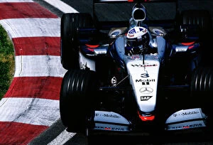 Images Dated 13th June 2002: 2002 Canadian Grand Prix - Priority David Coulthard, West McLaren Mercedes MP4/17 Circuit Gilles