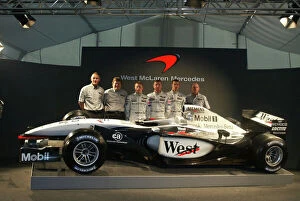 Images Dated 19th January 2002: 2002 West McLaren Mercedes Launch Circuit de Catalunya, Barcelona, Spain
