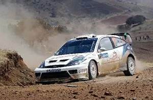Images Dated 14th March 2004: 2004 FIA World Rally Championship: Markko Martin, Ford Focus RS WRC, on stage 8
