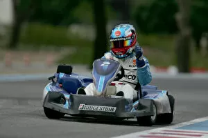 Images Dated 14th June 2005: 2005 GP2 Karting Challenge 13th June 2005 Ryan Sharp (GB, DPR). Action. Circuit Paul Ricard