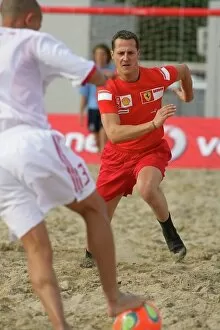 Images Dated 12th May 2006: 2006 Vodafone Ferrari Beach Soccer Challenge Montmelo, Spain. 11th May 2006. Michael Schumacher