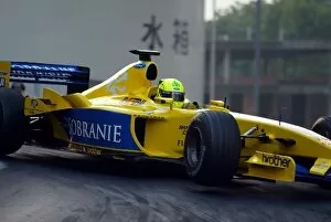 Images Dated 14th November 2003: 50th Macau Grand Prix: Ralph Firman demonstrates the Jordan Ford EJ13 Formula One car around