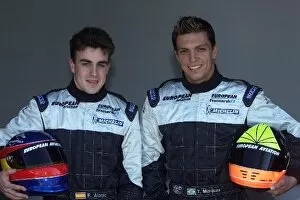Images Dated 27th February 2001: Australian GP: New Minardi Team mates Fernando Alonso and Tarso Marques