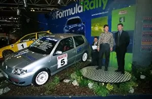 Images Dated 12th January 2001: Autosport International Show: Mark Fisher at The launch of the British Formula Rally Championship