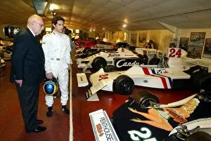 Images Dated 2nd April 2005: British Formula Three Championship: Bruno Senna and Tom Wheatcroft Donington Park Owner at