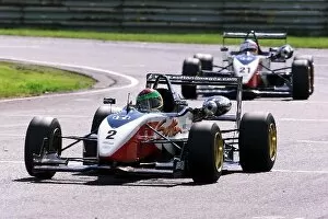 Images Dated 23rd June 2002: British Formula Three Championship: Race winner Alan Van Der Merwe Carlin Motorsport leads Michael