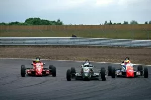 Images Dated 10th June 2001: British Formula Ford Championship: Robert Bell, Robert Dahlgren and Luke Hines battle it out