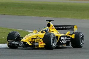 Images Dated 28th July 2003: British Formula Three Testing: Zsolt Baumgartner shakes down the Jordan Ford EJ13 in preparation