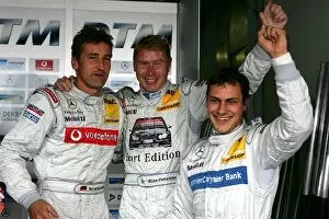 Images Dated 6th August 2005: DTM Championship 2005, Rd 7, N├╝rburgring: L-R: Bernd Schneider, Vodafone AMG-Mercedes