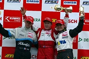 Images Dated 27th April 2003: European Formula Three Championship: l to r, Olivier Pla, Ryan Briscoe and Nico Rosberg