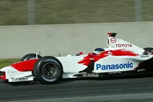 Images Dated 18th February 2003: F1 Testing: Cristiano Da Matta Toyota F102 interim