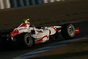 Images Dated 19th January 2007: F1 Testing. Jerez, Spain. 19th January 2007. Takuma Sato(Super Aguri Interim Car
