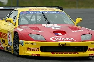 Images Dated 28th June 2003: FIA GT Championship: Fabio Babini / Philip Peter JMB Racing Ferrari 550 Maranello