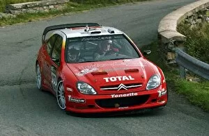 Images Dated 21st September 2002: FIA World Rally Championship: Jesus Puras, Citroen Xsara WRC