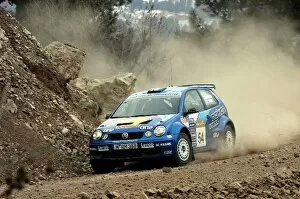 Images Dated 3rd March 2003: FIA World Rally Championship: Kosti Katajamaki in action on Stage 17 en route to scoring maximum