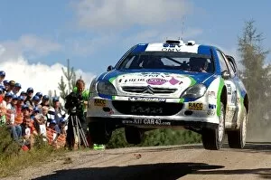 Images Dated 6th August 2005: FIA World Rally Championship: Xavier Pons, Citroen Xsara WRC, on stage 13