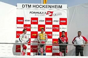 Images Dated 4th October 2003: Formula 3 EuroSeries: Race 1 podium and results