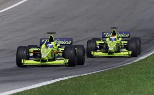 Images Dated 16th July 2000: Formula One Austrian Grand Prix A1 Ring, 16th July 2000. Race Mazzacane leads team mate Gene in