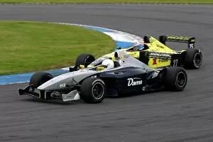 Images Dated 28th June 2003: Formula Renault V6 Eurocup: Adam Langley-Khan DAMS and Andrea Bellichi AFC Motorsport battle for