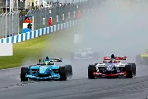 Images Dated 27th June 2004: Formula Renault V6 Eurocup: Robert Bell David Price Racing and Ryan Sharp Jenzer Motorsport battle