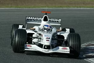 Images Dated 3rd December 2002: Formula One Testing: Anthony Davidson, BAR Honda 004