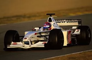 Images Dated 23rd January 2002: Formula One Testing: French Formula Three Champion Ryo Fukuda tests the BAR Honda 003