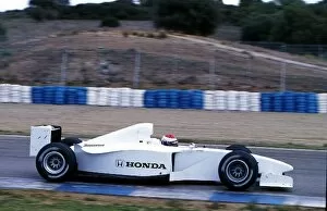 Images Dated 6th October 2004: Formula One Testing: Jos Verstappen tests the Dallara-built Honda RA099