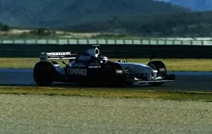 Images Dated 25th February 2002: Formula One Testing: Juan Pablo Montoya continued to test the new BMW Williams FW24