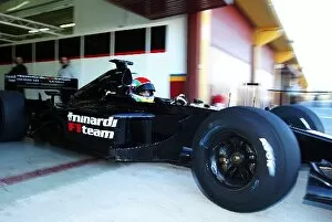 Images Dated 29th January 2003: Formula One Testing: Justin Wilson ran in the Minardi PS01 on Avon tyres